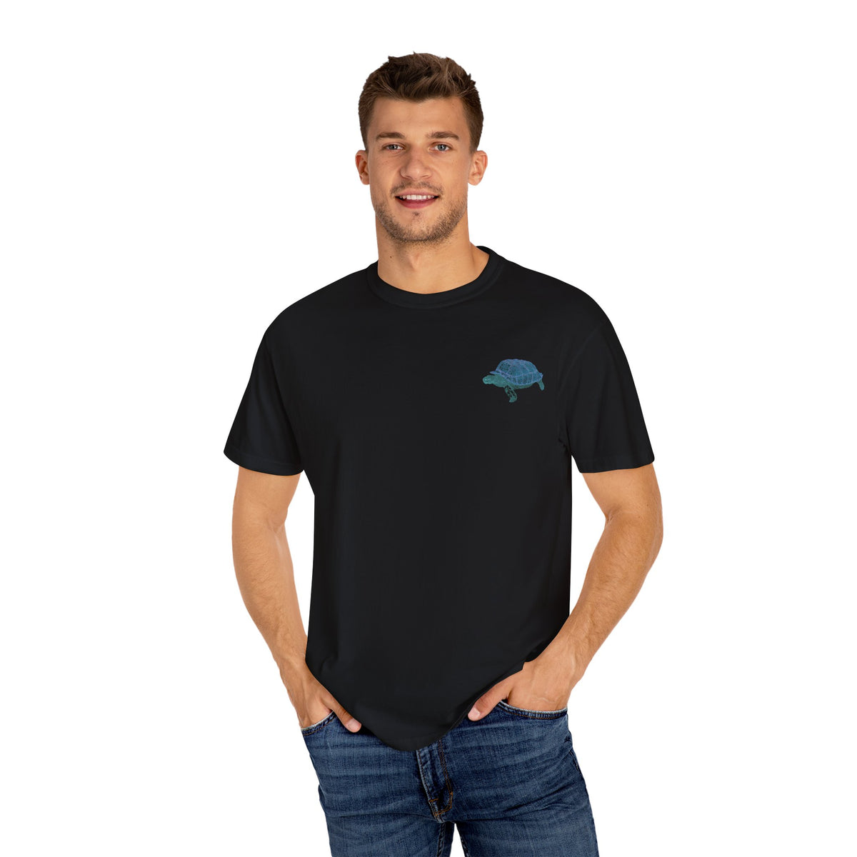 Unisex T-Shirt - My Other Ride Neon Polygon Design, Graphic Tee, Casual Wear, Gift for Space Tortoise Lovers, Animal Lovers Apparel, Unique Streetwear