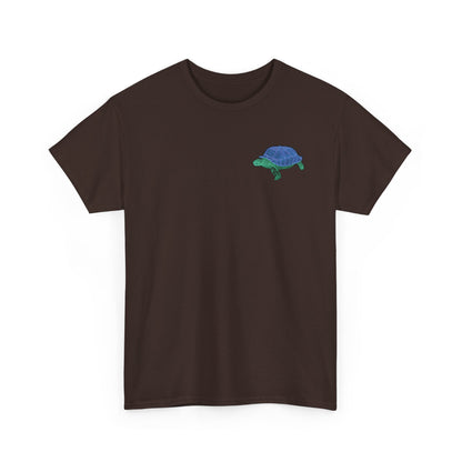 Unisex T-Shirt - Laser Tortoise In A Half Shell Neon Polygon Design - Casual Wear, Gift for Reptile Lovers, Animal Lovers Apparel, Unique Streetwear