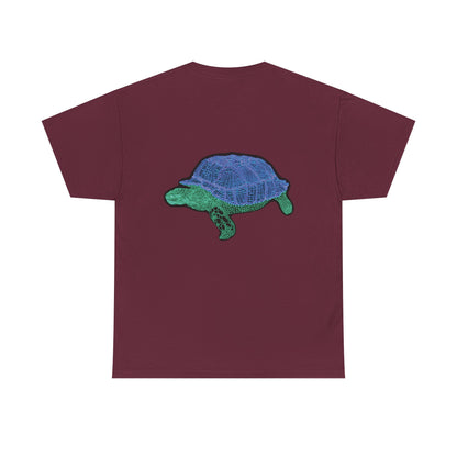 Unisex T-Shirt - Laser Tortoise In A Half Shell Neon Polygon Design - Casual Wear, Gift for Reptile Lovers, Animal Lovers Apparel, Unique Streetwear