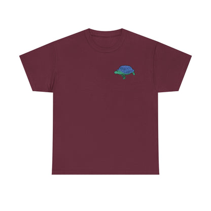 Unisex T-Shirt - Laser Tortoise In A Half Shell Neon Polygon Design - Casual Wear, Gift for Reptile Lovers, Animal Lovers Apparel, Unique Streetwear