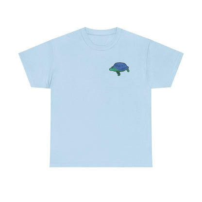 Unisex T-Shirt - Laser Tortoise In A Half Shell Neon Polygon Design - Casual Wear, Gift for Reptile Lovers, Animal Lovers Apparel, Unique Streetwear
