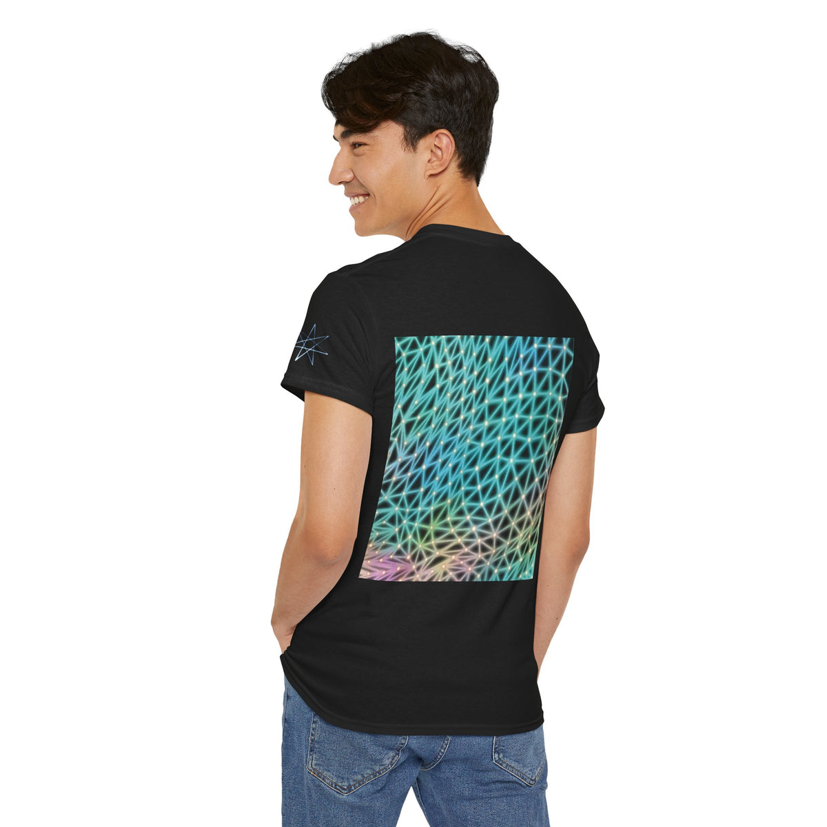 Unisex T-Shirt - Ain’t Nothing Neon Polygon Design - Casual Wear, Gift for Reptile Lovers, Animal Lovers Apparel, Unique Streetwear