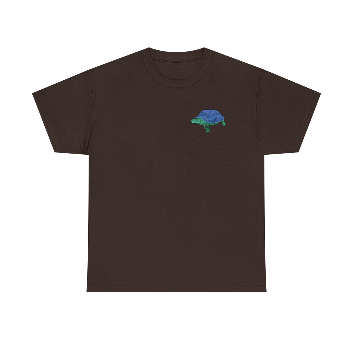 Unisex T-Shirt - Laser Tortoise In A Half Shell Neon Polygon Design - Casual Wear, Gift for Reptile Lovers, Animal Lovers Apparel, Unique Streetwear
