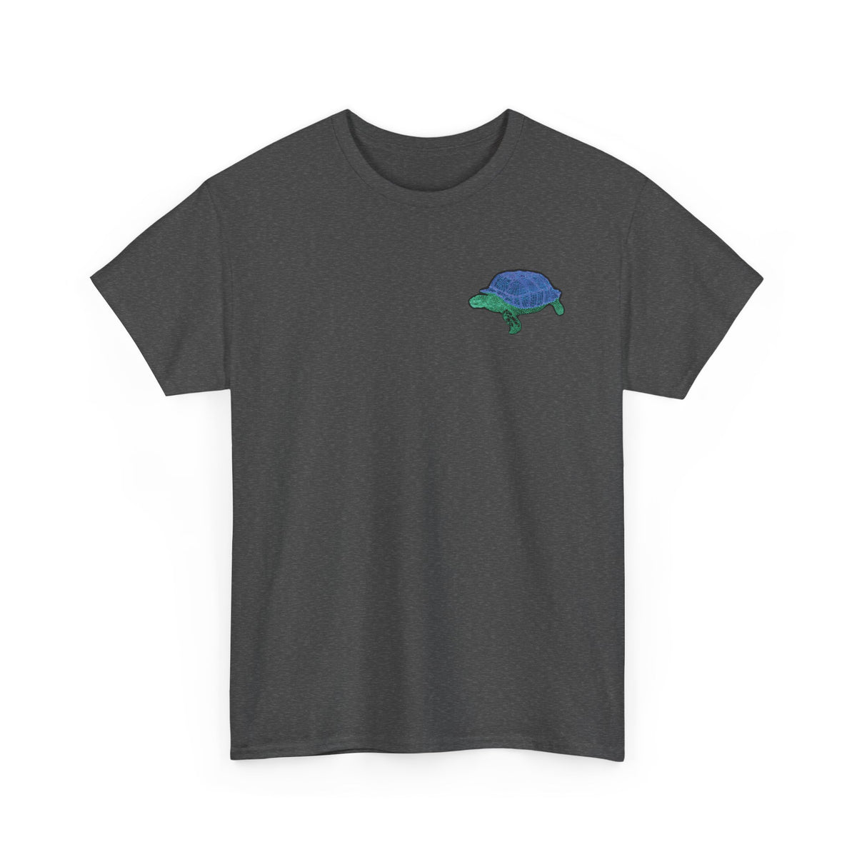 Unisex T-Shirt - Laser Tortoise In A Half Shell Neon Polygon Design - Casual Wear, Gift for Reptile Lovers, Animal Lovers Apparel, Unique Streetwear