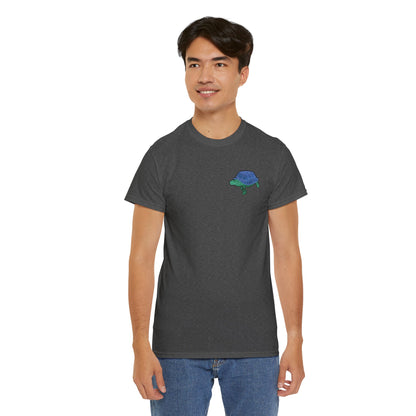 Unisex T-Shirt - Laser Tortoise In A Half Shell Neon Polygon Design - Casual Wear, Gift for Reptile Lovers, Animal Lovers Apparel, Unique Streetwear