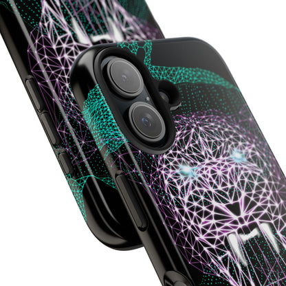 Phone Case - Fierce Panther Neon Polygon Design, Tough Phone Cases for Adventurers, Unique Smartphone Protector, Gift for Tech Lovers, Stylish Cell Phone [...]